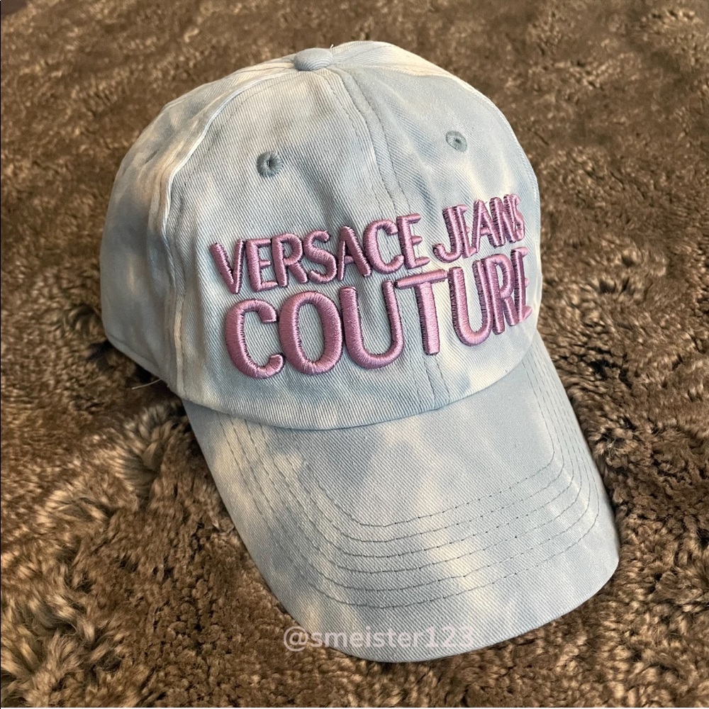 Versace Jeans Pattern Hat with Embroidery